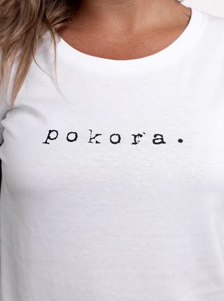 Bílé dámské tričko ZOOT Original pokora.