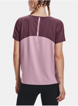 Růžové dámské tričko Under Armour UA Rush Energy Novelty SS