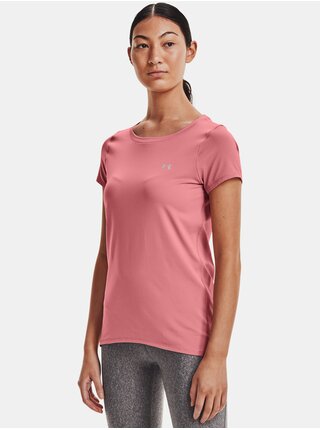 Růžové dámské tričko Under Armour HG Armour SS
