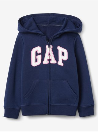 Modrá dievčenská mikina GAP logo