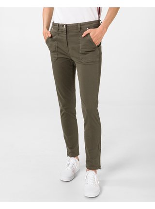 Nohavice pre ženy Tommy Hilfiger - hnedá, sivá