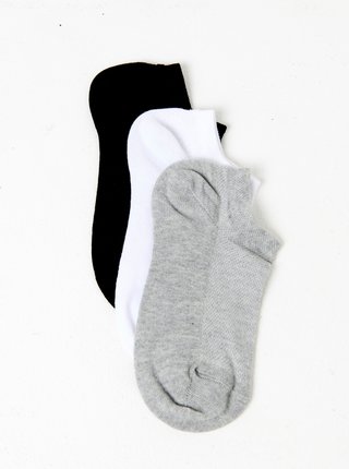 Ponožky pre ženy CAMAIEU - sivá, biela, čierna