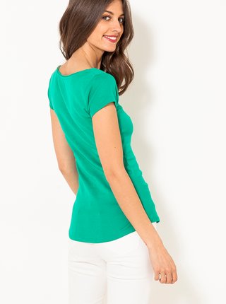 Tričká s krátkym rukávom pre ženy CAMAIEU - zelená
