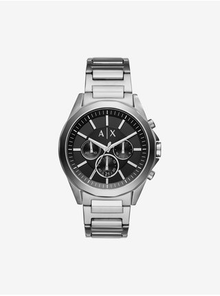Pánské hodinky s nerezovým páskem ve stříbrné barvě Armani Exchange Drexler