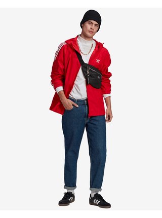 Ľahké bundy pre mužov adidas Originals - červená