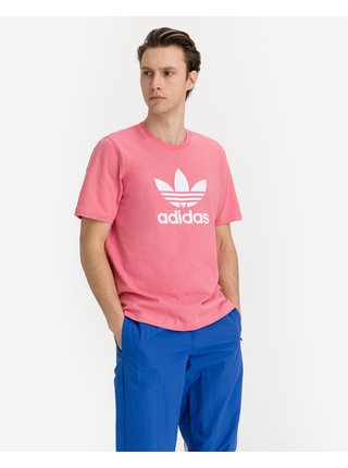 Tričká s krátkym rukávom pre mužov adidas Originals - ružová