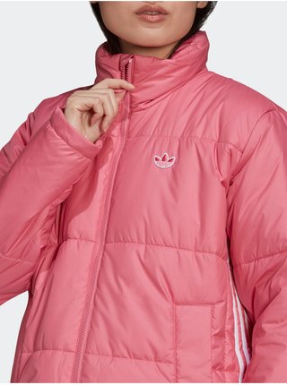 Zimné bundy pre ženy adidas Originals - ružová