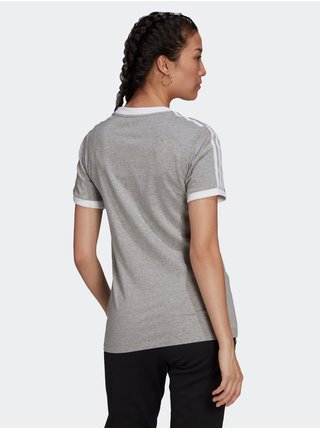 Šedé dámské žíhané tričko adidas Originals
