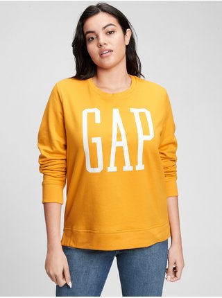 Žlutá dámská mikina Gap Logo Crewneck Sweatshirt
