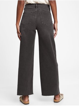 Černé dámské široké džíny GAP