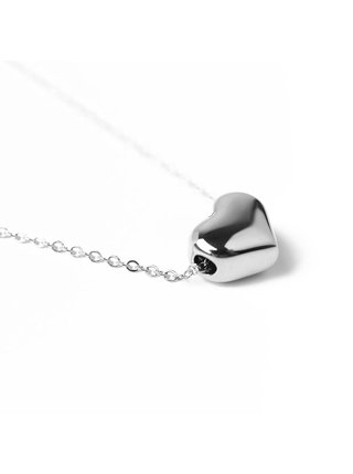 Dámský náhrdelník s motivem srdce ve stříbrné barvě VUCH Deep Love Silver