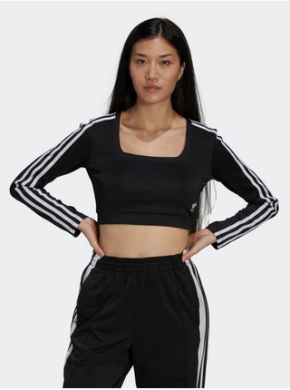 Tričká s dlhým rukávom pre ženy adidas Originals - čierna