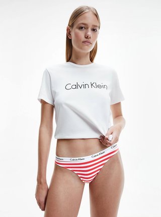 Sada tří tang v modré a červené barvě Calvin Klein Underwear