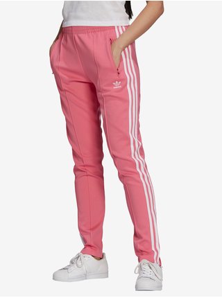 Nohavice pre ženy adidas Originals - ružová