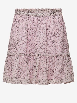 Růžová vzorovaná sukňa Jacqueline de Yong Time
