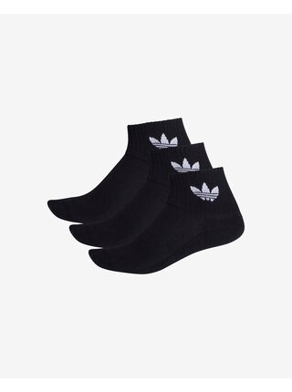 Sada troch párov ponožiek v čiernej farbe adidas Originals