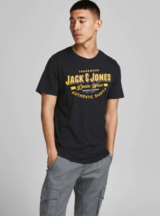 Černé tričko Jack & Jones Logo
