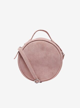 Světle růžová semišová crossbody kabelka ONLY Alison