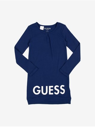 Modré holčičí šaty Guess Interlock