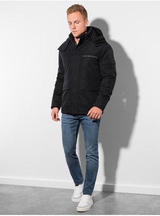 Černá pánská zimní bunda Ombre Clothing C504