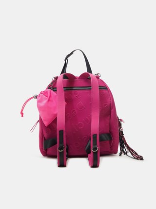 Tmavě růžový dámský vzorovaný batoh Desigual Galia Viana Mini