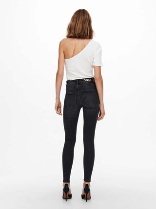 Černé skinny fit džíny ONLY Mila