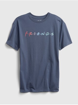 Modré holčičí tričko FRIENDS graphic t-shirt GAP
