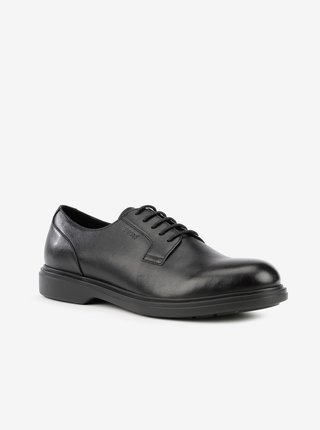 Černé pánské kožené boty Geox Ottavio