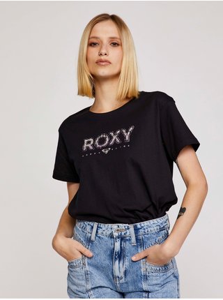 Tričká s krátkym rukávom pre ženy Roxy - čierna