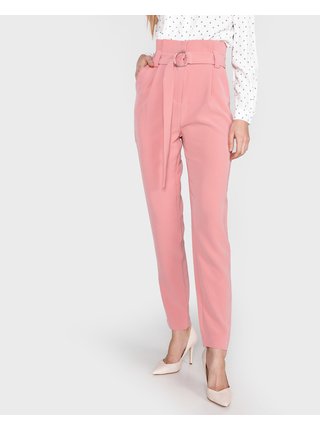Nohavice pre ženy VILA - ružová, béžová
