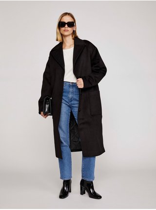 Černý dámský kabát Calvin Klein Jeans