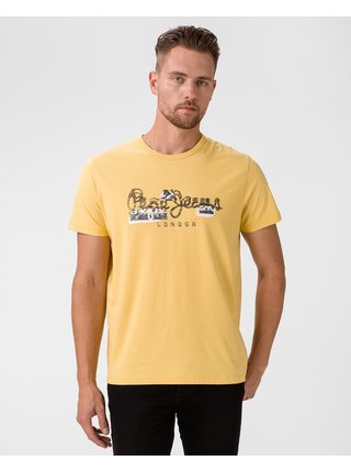 Žluté pánské tričko Pepe Jeans