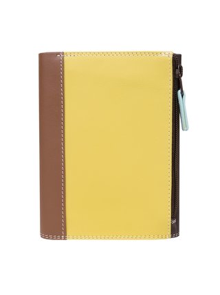 Peněženka Mywalit Medium Tri-fold Wallet Mocha - žlutá-hnědá