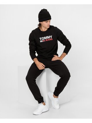 Tričká s dlhým rukávom pre ženy Tommy Jeans - čierna