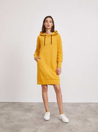 Žluté mikinové šaty s kapucí METROOPOLIS Nancy