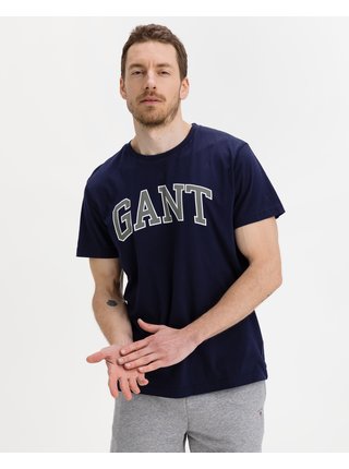 Tmavě modré pánské tričko GANT Arch Outline