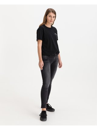 Tričká s krátkym rukávom pre ženy Replay - čierna