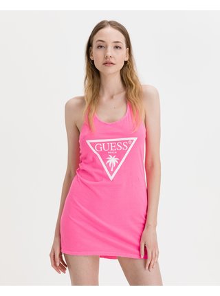 Voľnočasové šaty pre ženy Guess - ružová