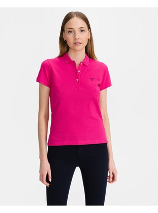 Růžové dámské polo tričko GANT MD. Summer