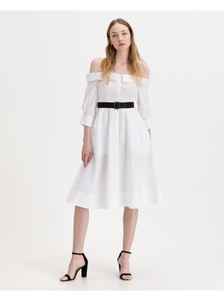 Bílé dámské šaty Karl Lagerfeld