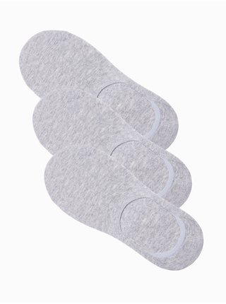 Sada tří párů šedivých pánských ponožek Ombre Clothing