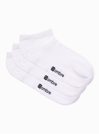 Pánské ponožky U154 - bílá balení tří kusů