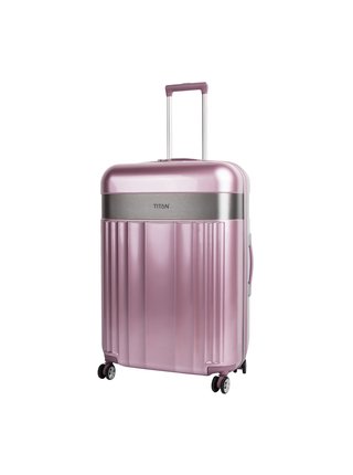 Sada cestovních kufrů Titan Spotlight Flash 4w S,M,L  – sada 3 kufrů - růžová