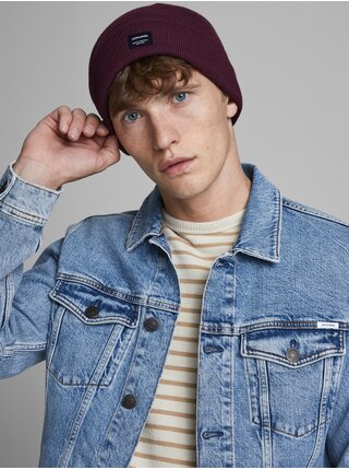 Vínová čiapka Jack & Jones Dna