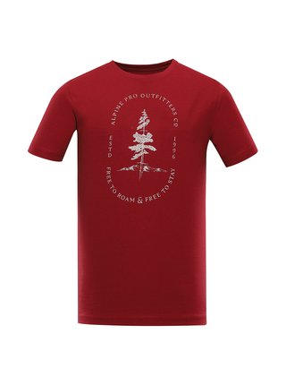 Pánské bavlněné triko ALPINE PRO MELL červená