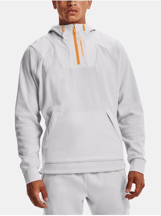 Mikina Under Armour UA RUSH FLEECE HOODIE- šedá