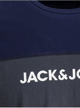 Modro-šedé tričko Jack & Jones Smith