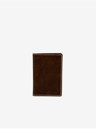 Hnedá pánska kožená peňaženka Bruno Banani