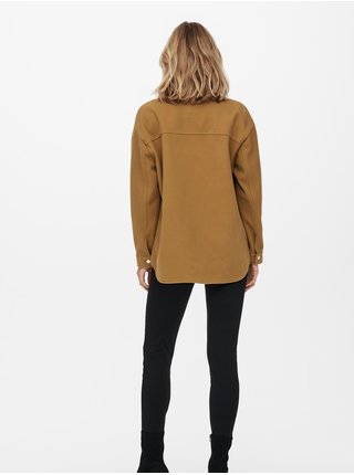 Hnedá ľahká košeľová bunda ONLY Maci