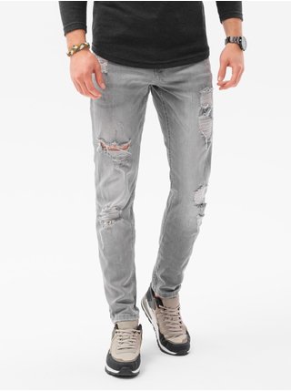 Pánské riflové kalhoty P1024 - šedá